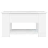 Coffee Table White 79x49x41 cm Engineered Wood 809710