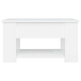 Coffee Table White 79x49x41 cm Engineered Wood 809710