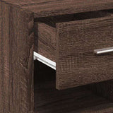 Sideboard Brown Oak 30x42.5x93 cm Engineered Wood 846312