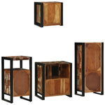 Bathroom Furniture Set 4 pcs Multicolour Solid Reclaimed Wood 3305637