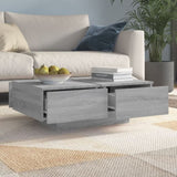 Coffee Table Grey Sonoma 90x60x31 cm Engineered Wood 815196