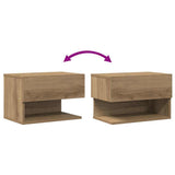 Wall-mounted Bedside Cabinet Artisian Oak 856822