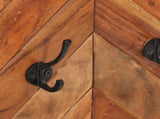 Wall Coat Rack 90x1x35 cm Solid Wood Acacia and Iron 372743