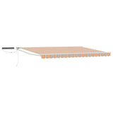 Electric Retractable Awning Blue, Orange and White 4 x 3 m 3419978