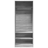 Wardrobe Grey Sonoma 80x50x200 cm Engineered Wood 3307698