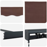 Manual Retractable Awning Brown 300x250 cm 3215723
