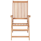 Reclining Folding Chairs 2 pcs Solid Teak Wood 43029