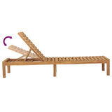 Sun Lounger Set of 2 Teak Solid Teak Wood 200cm long 3073206