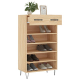 Shoe Cabinet Sonoma Oak 60x35x105 cm Engineered Wood 829607
