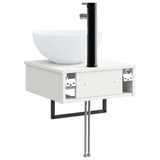 Wall-Mounted Wash Basin High Gloss White 40 x 41 x 40.5 cm 890182