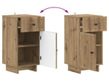 2 Piece Bathroom Cabinet Set EDE Artisan Oak Engineered Wood 3417989