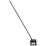 Garden Leveling Rake Black 75 x 25 x 200 cm Powder-Coated Steel 42011363