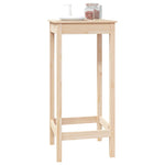 ZNTS Bar Table 50x50x110 cm Solid Wood Pine 833263