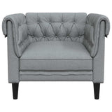 Sofa Light Grey 78.5 x 74.5 x 74.5 cm Polyester 42013004
