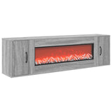Electric Fireplace Grey Sonoma 155 x 30 x 44 cm Engineered wood 8021020