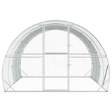 Chicken Coop Silver 400 x 300 x 200 cm Galvanised Steel 3434696