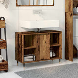 Bathroom Cabinet Old Wood 80 x 33 x 60 cm Engineered Wood 873892