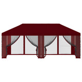 Gazebo Cover with Sidewalls Burgundy 600.5 x 300.5 cm Polyester 900445