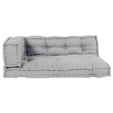 Sofa Cushion 3 pcs Grey Fabric 4019098
