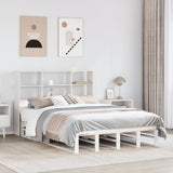 Bookcase Bed without Mattress White 160x200 cm Solid Wood 3323927