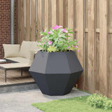 Planter Anthracite 100 x 100 x 80 cm Steel 884028