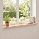 Window Sills 2 pcs Natural 140 x 25 x 2 cm Solid Beech Wood 42048149
