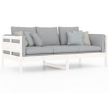 Day Bed without Mattress White Solid Wood Pine 90x190 cm Single 820308