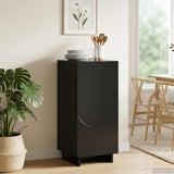 Sideboard Black 33.5 x 34.5 x 75 cm Engineered Wood 8011505