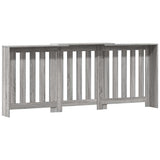 Radiator Cover Grey Sonoma 205x21.5x83.5 cm Engineered Wood 852767