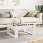 ZNTS Coffee Table with Infinity LED White 70x53x30 cm 847630