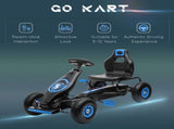 Kids Pedal Go Kart, with Adjustable Seat, Inflatable Tyres - Blue T3398P348330
