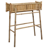 Garden Planter with Holder Natural 100 x 38 x 114 cm Bamboo 42028231