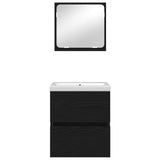 Bathroom Furniture Set with Drawer 3 pcs Artisan oak and White 3393512