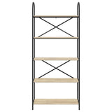 Bookshelf Sonoma Oak 80 x 30 x 183 cm Engineered wood 879888
