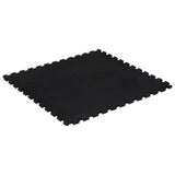 Rubber Floor Tile Black 12 mm 100x100 cm 155673