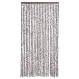 Fly Curtain Brown and Beige 100x230 cm Chenille 377374