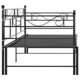 Sofa Bed Frame Black Powder-Coated Metal Pull-Out Sofa Bed Frame 324770