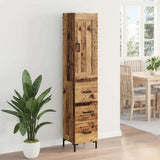 Highboard Old Wood 34.5 x 34 x 180 cm Engineered Wood 3415607