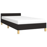 Bed Frame without Mattress Black 90x190cm Single Fabric 349889
