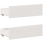 Bed Frame without Mattress with Headboard White 160x200 cm Solid Wood Pine 3308760