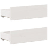 Bed Frame without Mattress with Headboard White 160x200 cm Solid Wood Pine 3308760