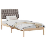 Bed Frame with Upholstered Headboard Brown 90 x 190 cm 878857