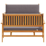 Garden Sofa Set with Cushion 3 pcs Brown Solid Acacia wood 3325230