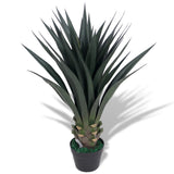 Artificial Yucca Plant with Pot 85 cm Green 244429