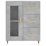 Highboard Concrete Grey 69.5x34x180 cm Engineered Wood 3199925