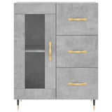 Highboard Concrete Grey 69.5x34x180 cm Engineered Wood 3199925