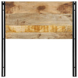 Headboard 100 cm Solid Wood Mango and Iron 4017543