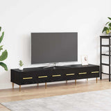TV Cabinet Black Oak 150 x 36 x 30 cm Engineered Wood 882319