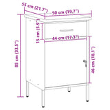 Work Bench with Drawer with Lock Red and Grey 50 x 55 x 85 cm 4103463