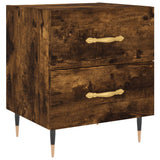 Bedside Cabinet Smoked Oak 40x35x47.5 cm Engineered Wood 827270